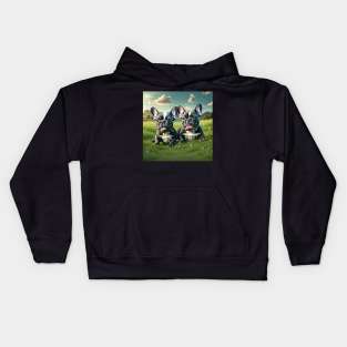 French Bulldog Puppies Kids Hoodie